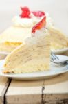 Crepe Pancake Cake Stock Photo