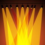 Background Spotlight Represents Stage Lights And Abstract Stock Photo