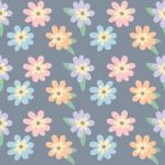 Seamless Pattern Of Flower Illustration Background Stock Photo