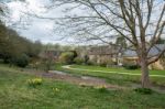 Scenic View Of Upper Slaughter Village Stock Photo