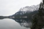 Beautiful Lake Eibsee Stock Photo