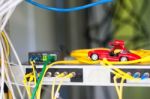 Core Switch Technology In Network Room Place Stock Photo