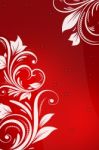 Red Floral Background Stock Photo