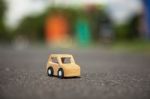 Wooden Car Model Stock Photo