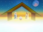 Christmas Crib Stock Photo