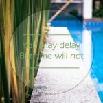 Meaningful Quotes On Swimming Pool Stock Photo