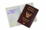 Thailand Passport Stock Photo