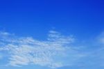 Blue Sky With A White Clouds Stock Photo