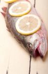 Fresh Whole Raw Fish Stock Photo