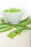 Hearthy Fresh Green Peas Stock Photo