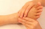 Reflexology Foot Massage, Spa Foot Treatment,thailand Stock Photo