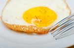 Egg Sunny Side Up Stock Photo