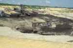 Coal Mining Machine - Mine Excavator Stock Photo