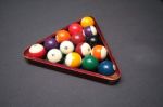 Pool Ball Set Stock Photo