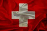 Switzerland Grunge Waving Flag Stock Photo