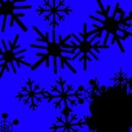 Blue Snowflakes Background Means Frozen Cold And Snowing Stock Photo