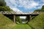 Pedestrian Bridge Stock Photo