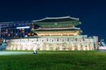 Dongdaemun Gate In Korea Stock Photo