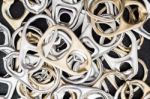 Ring Pull Cans Opener Background Stock Photo