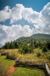 Appalachian Mountains From Mount Mitchell, The Highest Point In Stock Photo