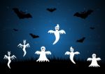 Halloween Ghost Bat  Stock Photo