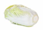 Chinese Cabbage Isolated On The White Background Stock Photo