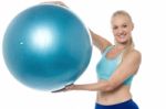 This Is An Aerobic Ball ! Stock Photo