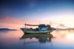 Grungy Fishing Boat Stock Photo