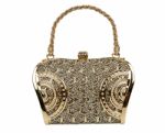 Golden Clutch Bag  Stock Photo