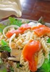 Salmon Salad With Tofu Sauce  Stock Photo