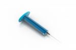 Blue Syringe Stock Photo