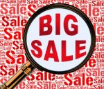 Big Sale Shows Massive Discounts 3d Rendering Stock Photo