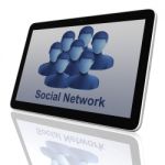 Social Network Group Of Tablet Pc Stock Photo