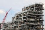 The Construction Of Drilling Platform Stock Photo