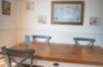 Blurred Wooden Dining Room Furniture Stock Photo