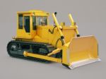 Heavy Crawler Bulldozer Stock Photo