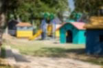 School Children's Playground In Summer Stock Photo