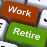 Work Or Retire Keys Stock Photo