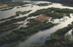 Bharatha River With Little Water Stock Photo