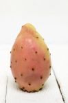 Opuntia Ficus-indica Cactus Fruit On A White Background Stock Photo