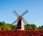 Windmill Of Loei Province,thailand Stock Photo