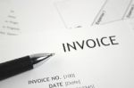 Invoice Letter Head Stock Photo