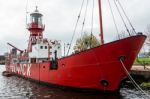 View Of Lightship 2000 In Cardiff Bay Stock Photo