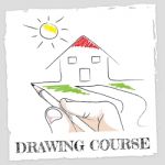 Drawing Course Indicates Creative Sketching And School Stock Photo