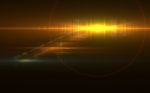 Abstract Lens Flare Light Over Black Background Stock Photo