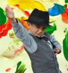 Kid Dancing Stock Photo