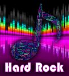 Hard Rock Music Represents Sound Tracks And Harmonies Stock Photo