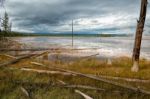 Grand Prismatic Spring Stock Photo