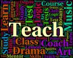 Teach Word Meaning Give Lessons And Instruct Stock Photo