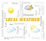 Local Weather Means City Or Town Forecast Stock Photo